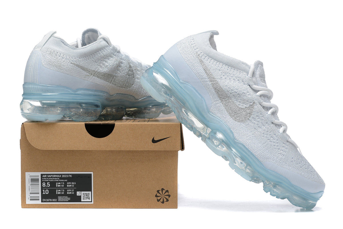 Nike Air VaporMax 2023 Flyknit Sneakers in White DV1678-100 - product image from the listing.