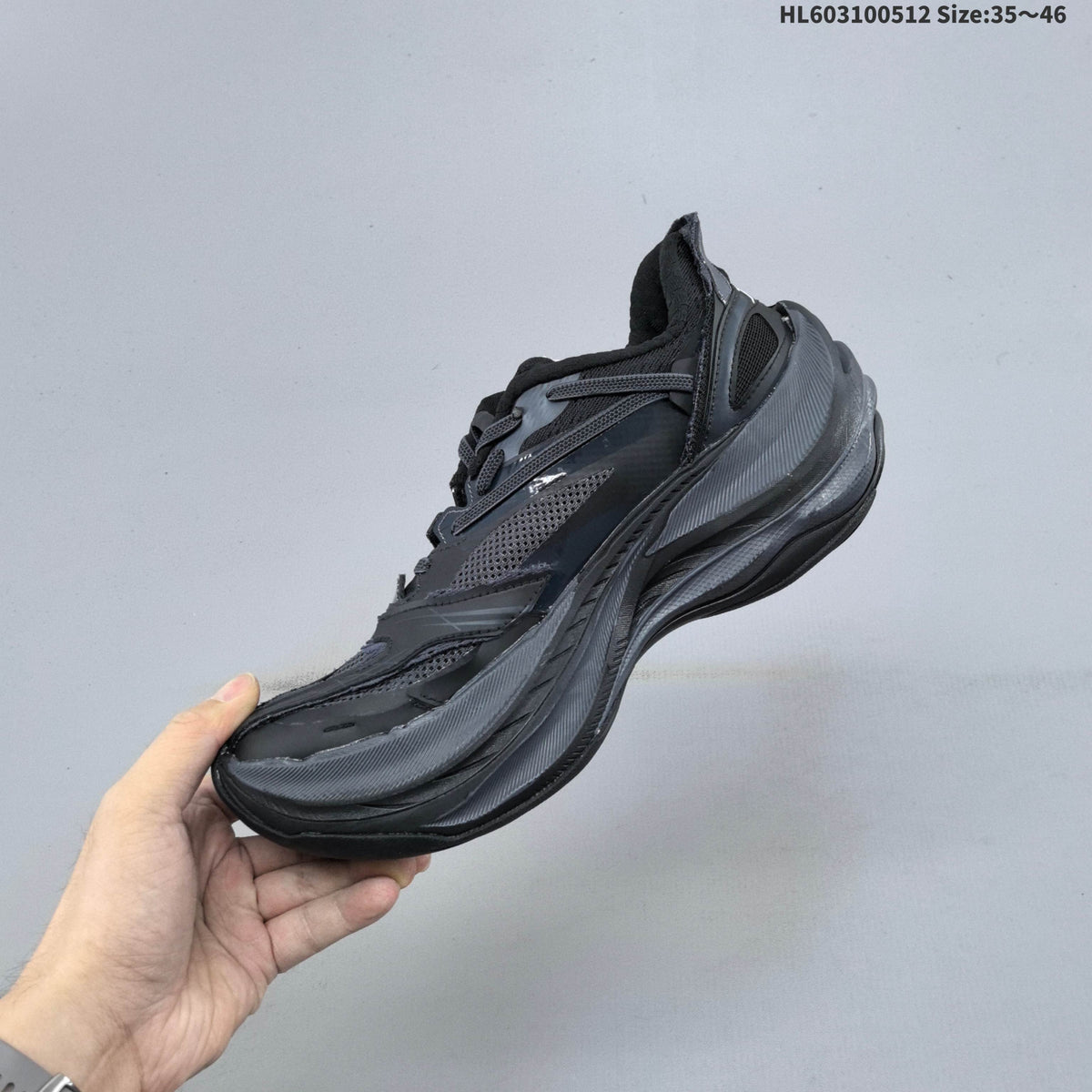 Charcoal Gray Balenciaga Triple S 2 Sneaker - product image from the listing.