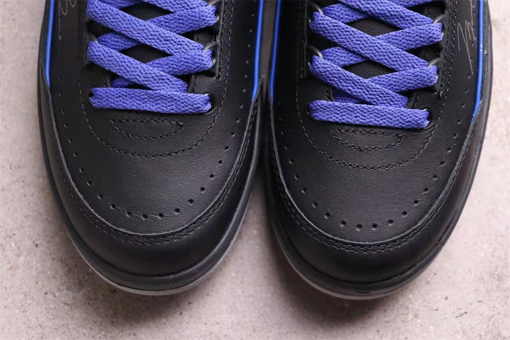 Jordan 2 Low x Sneakers in Off-White Black Blue DM7866-14 - product image from the listing.