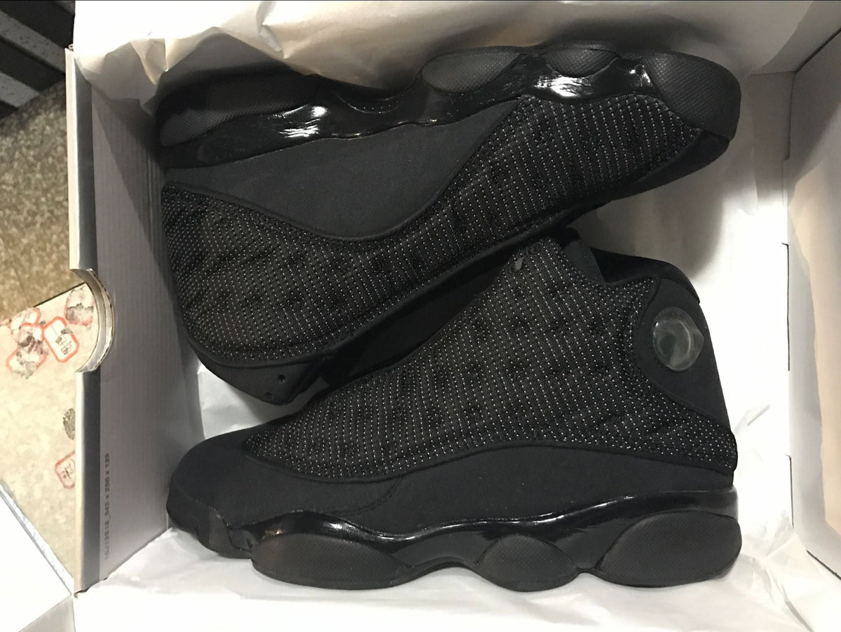 Air Jordan 13 Retro Black Cat Basketball Sneakers in Black - product image from the listing.