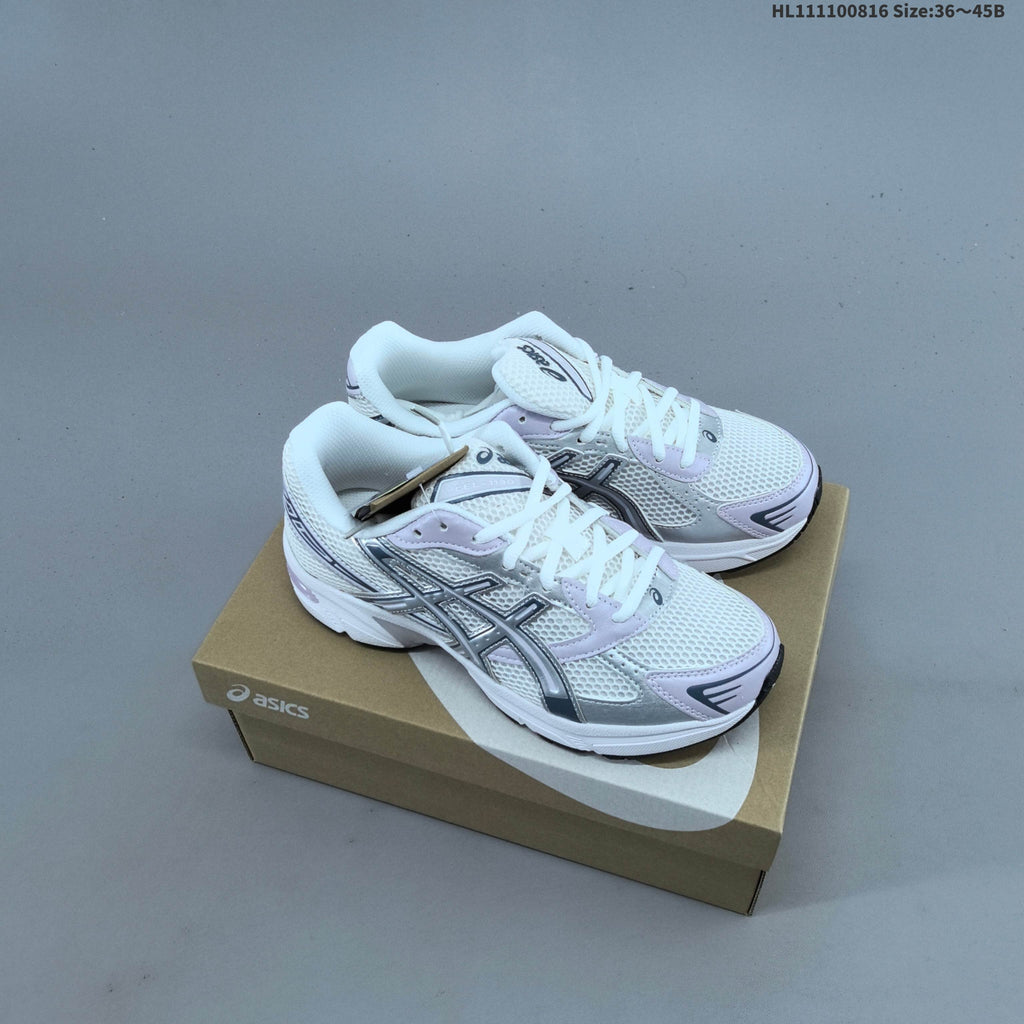 ASICS GEL-1130 Trainers, Silver/Black, 1203A997-001 - product image from the listing.
