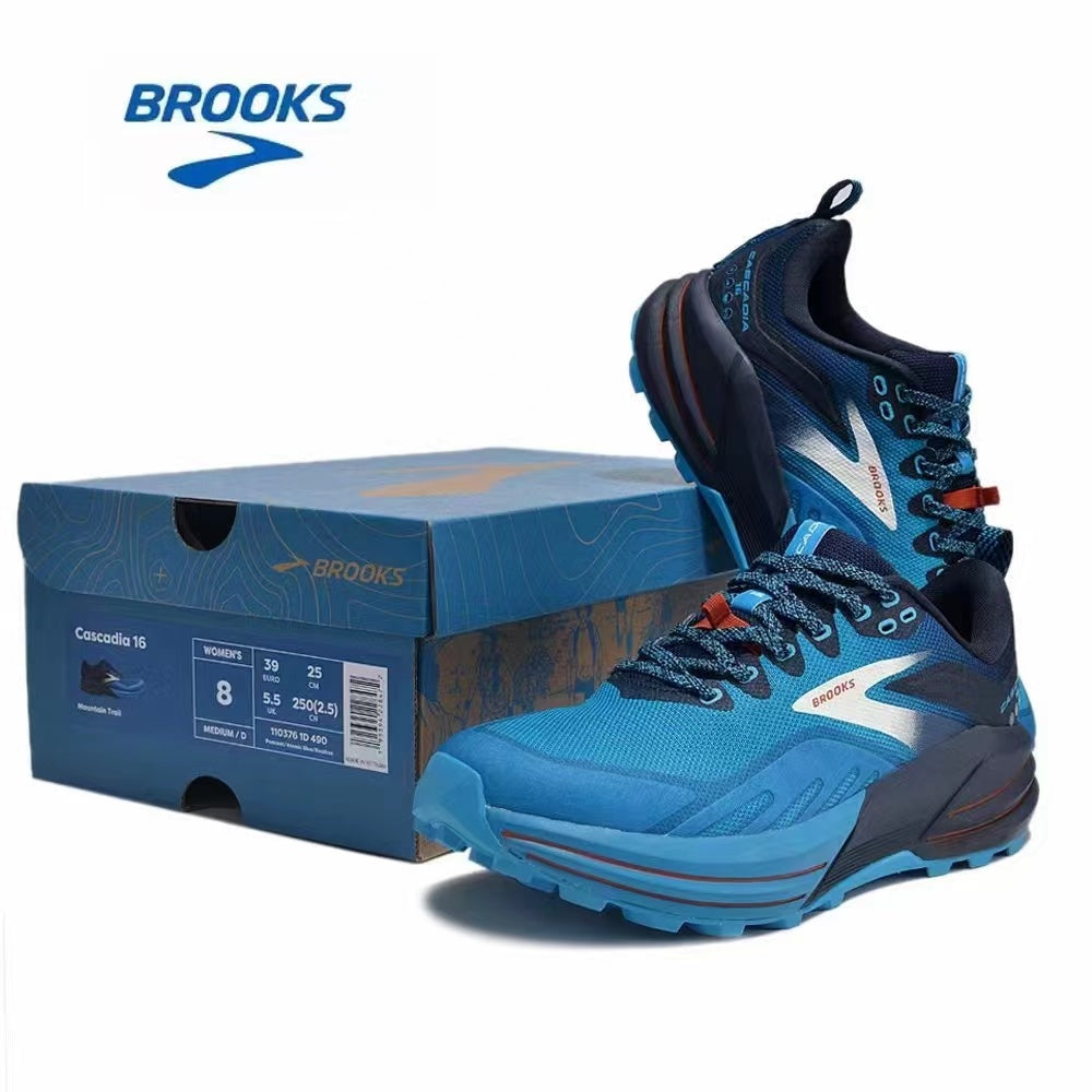 Brooks Cascadia 16 Trail Running Shoes in Blue - product image from the listing.