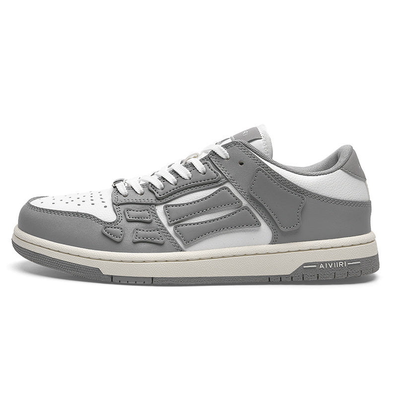 AIVIIRI Low-Top Sneakers in Gray and White MFS003-043 - product image from the listing.