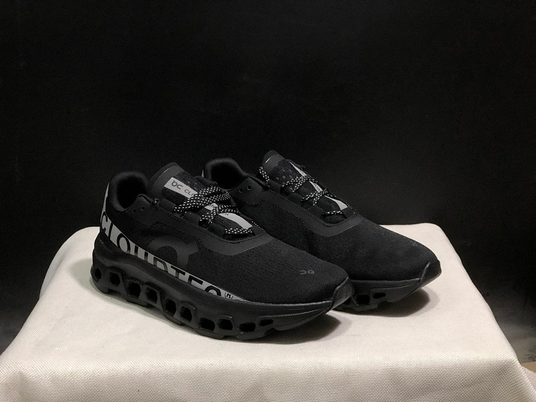 Black and Silver On Cloud X Sneakers - product image from the listing.