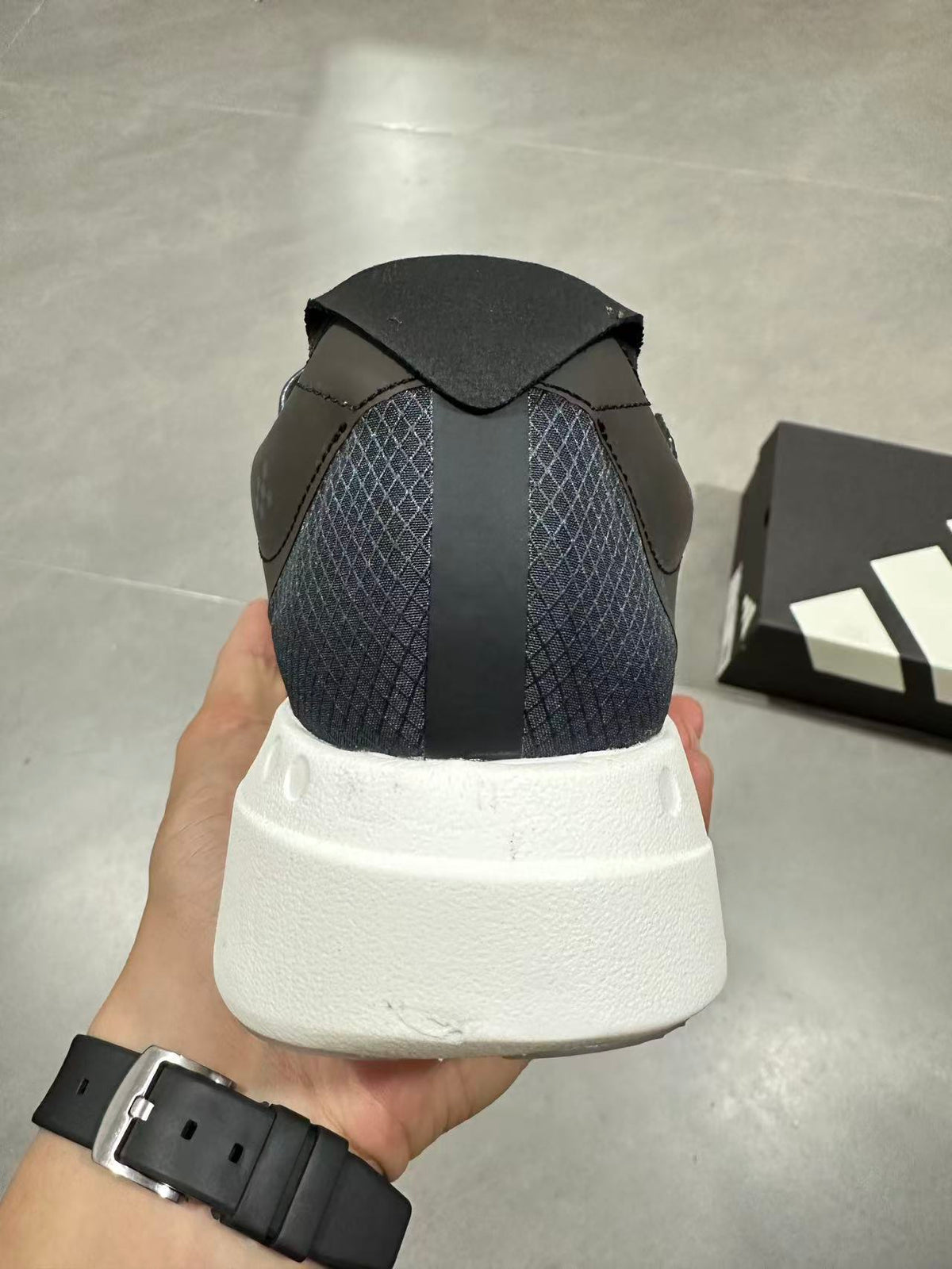 adidas Lightstrike Pro Running Shoes in Black Gray - product image from the listing.