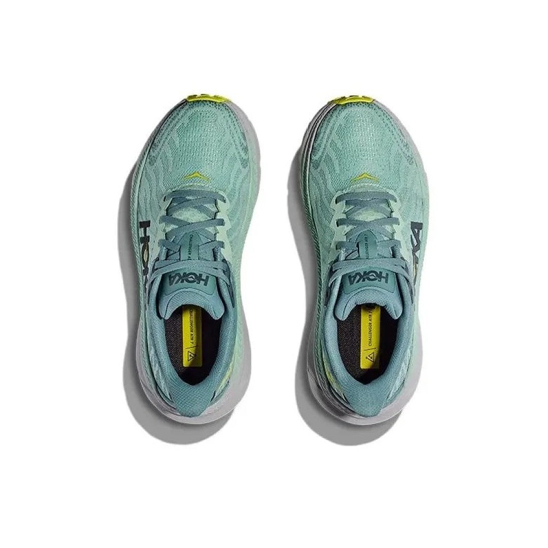 Teal HOKA Challenger 7 Trail Running Shoes - product image from the listing.
