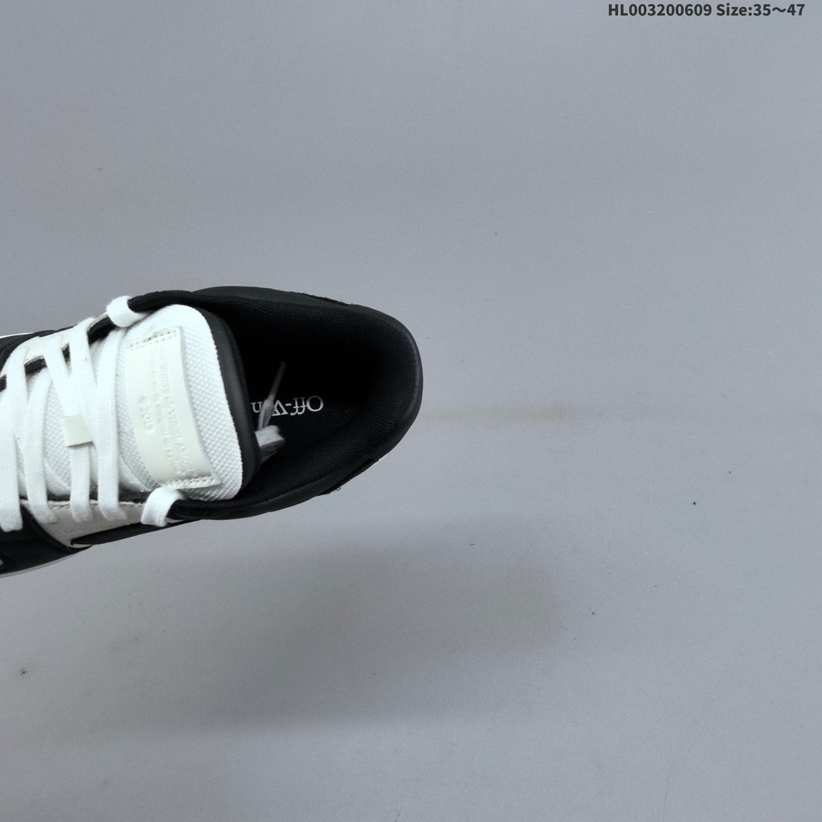 Black and White Off-White Out Of Office Sneakers - product image from the listing.