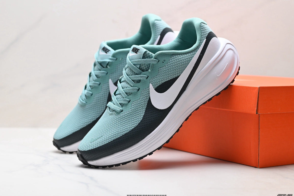 Nike Revolution 8 Running Shoes in Aqua, in Black and White - product image from the listing.