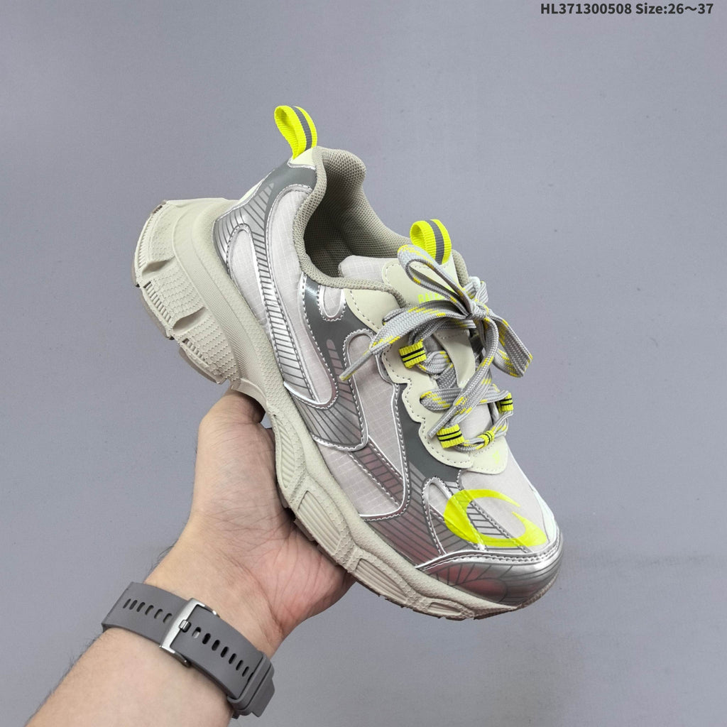 Balenciaga Kids Chunky Lace-Up Sneakers, in Silver and Charcoal - product image from the listing.