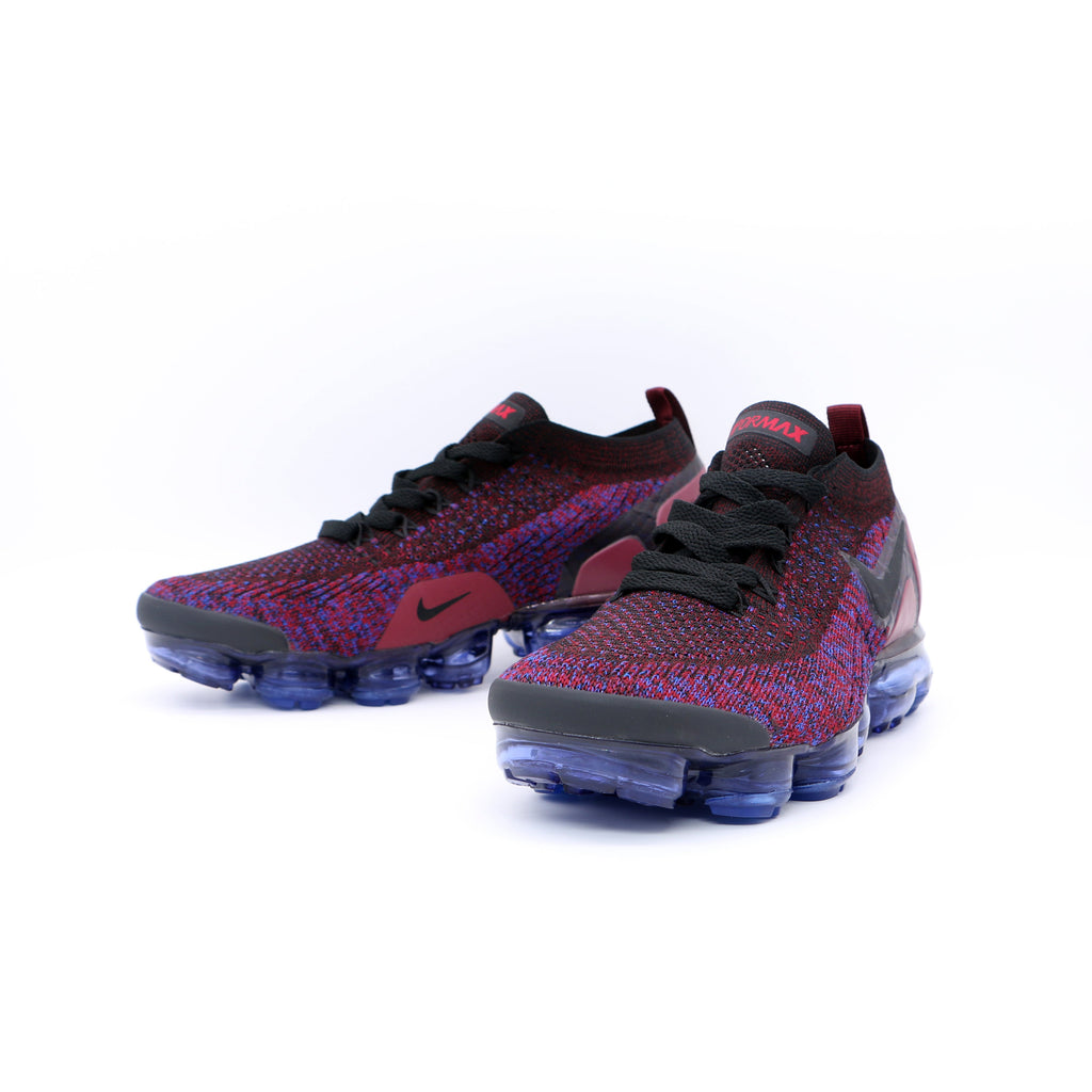 Nike Air VaporMax Flyknit Sneakers in Deep Red Blue 942842-006 - product image from the listing.