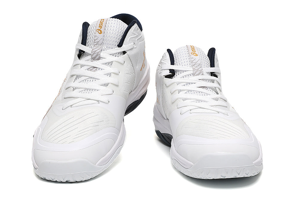 ASICS Sky Elite FF Volleyball Shoes in White Gold - product image from the listing.