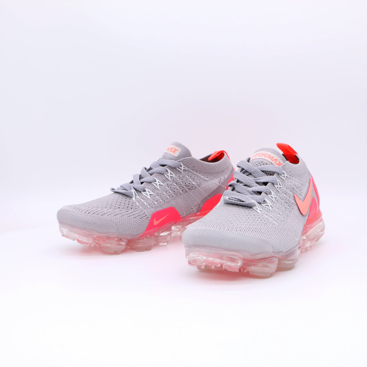 Nike Air VaporMax Flyknit Sneakers in Grey Pink 942843-0059 - product image from the listing.