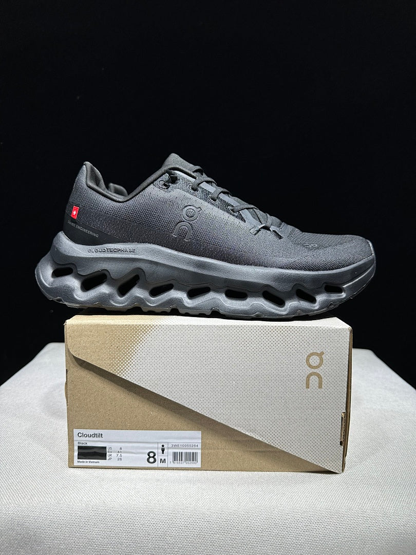 On Cloudtilt Running Sneakers in Black - product image from the listing.