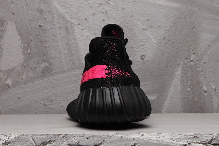Yeezy Boost 350 V2 Sneakers in Black Pink - product image from the listing.