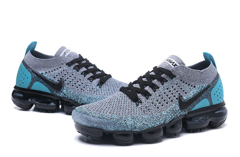 Nike Air VaporMax Flyknit 2 Sneakers in Gray Teal 942842-104 - product image from the listing.