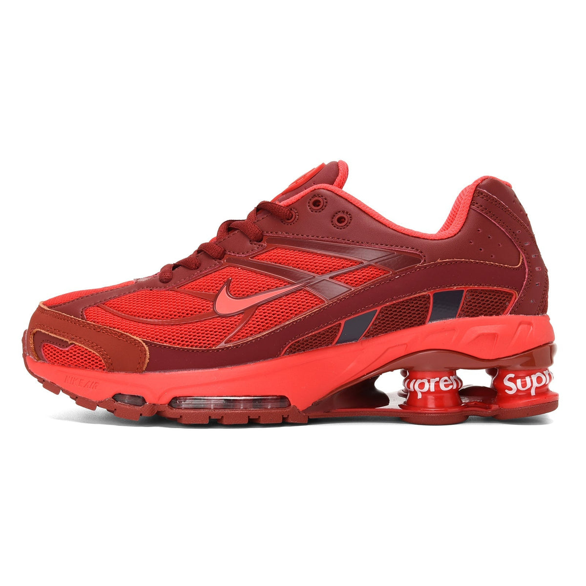 Nike Shox Ride 2 Sneakers in White, in Gray and Red - product image from the listing.