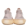 Light Gray and Tan Yeezy 350 V2 Knit Sneakers - product image from the listing.