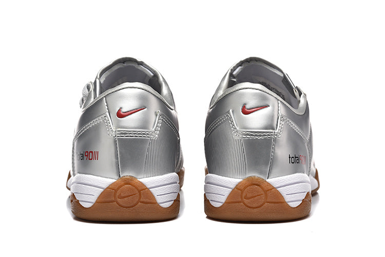 Nike Total 90 Silver Red Indoor Soccer Footwear - product image from the listing.