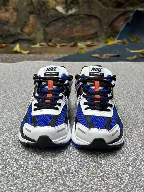 Nike Zoom Vomero 5 Sneakers in Black White Blue - product image from the listing.