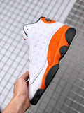 Air Jordan 13 Starfish White Orange Sneakers 414571-108 - product image from the listing.