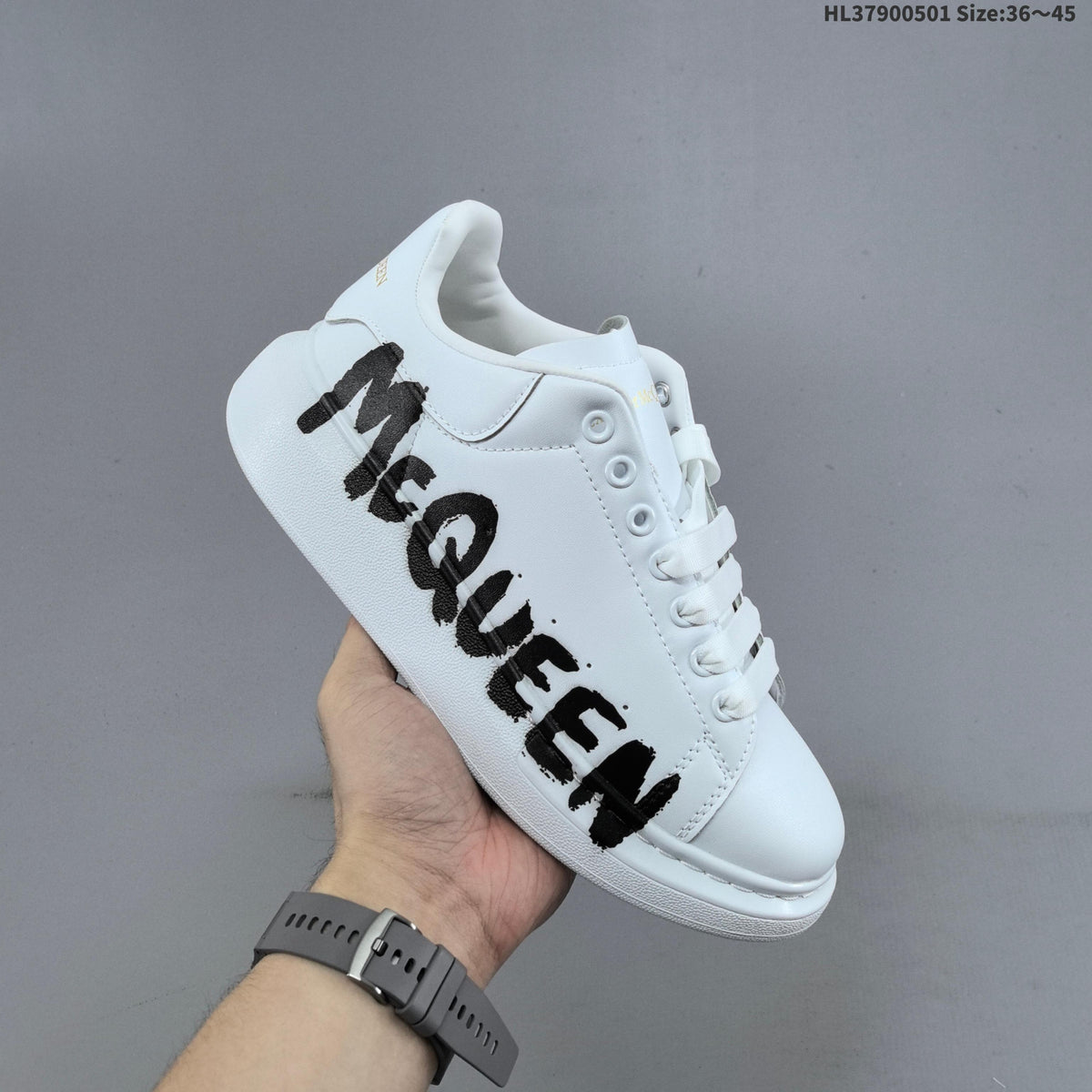 Alexander McQueen Oversized Graffiti Low-Cut Sneakers - product image from the listing.