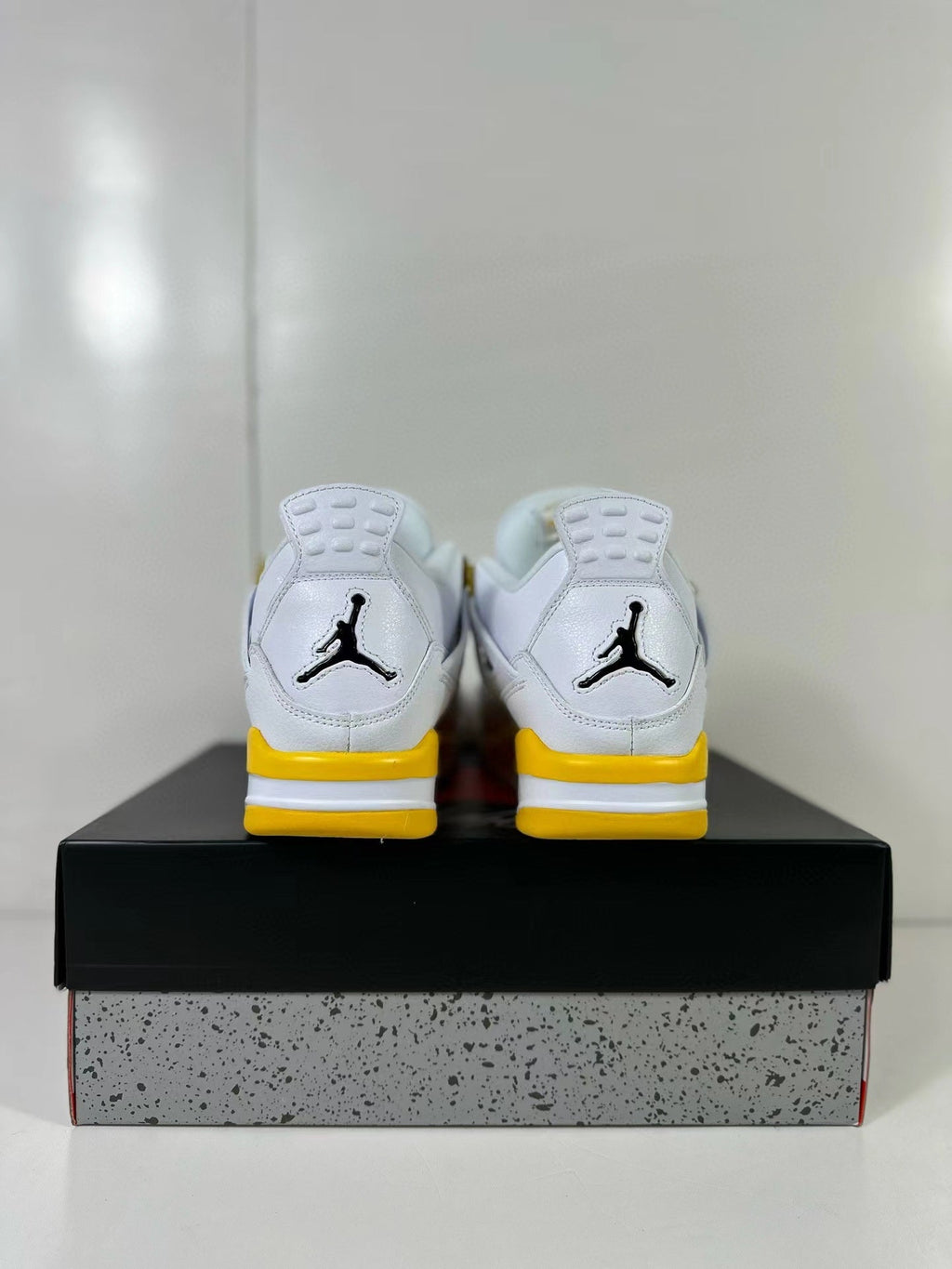 Air Jordan 4 White Yellow Sneakers AQ9129-102 - product image from the listing.