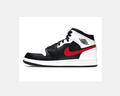 Jordan 1 Mid Red Eye Panda in Black Red White 554725-075 - product image from the listing.