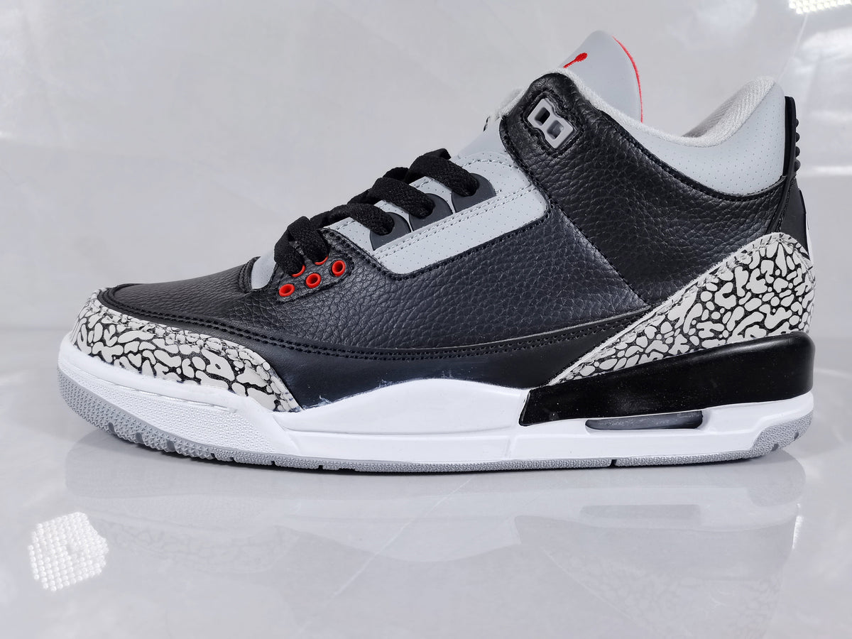 Black Cement Sneakers - Jordan 3 Retro - product image from the listing.