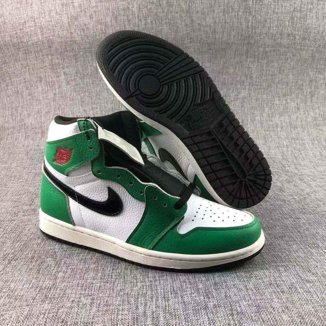 Air Jordan 1 Lucky Green High-Top Sneakers - product image from the listing.