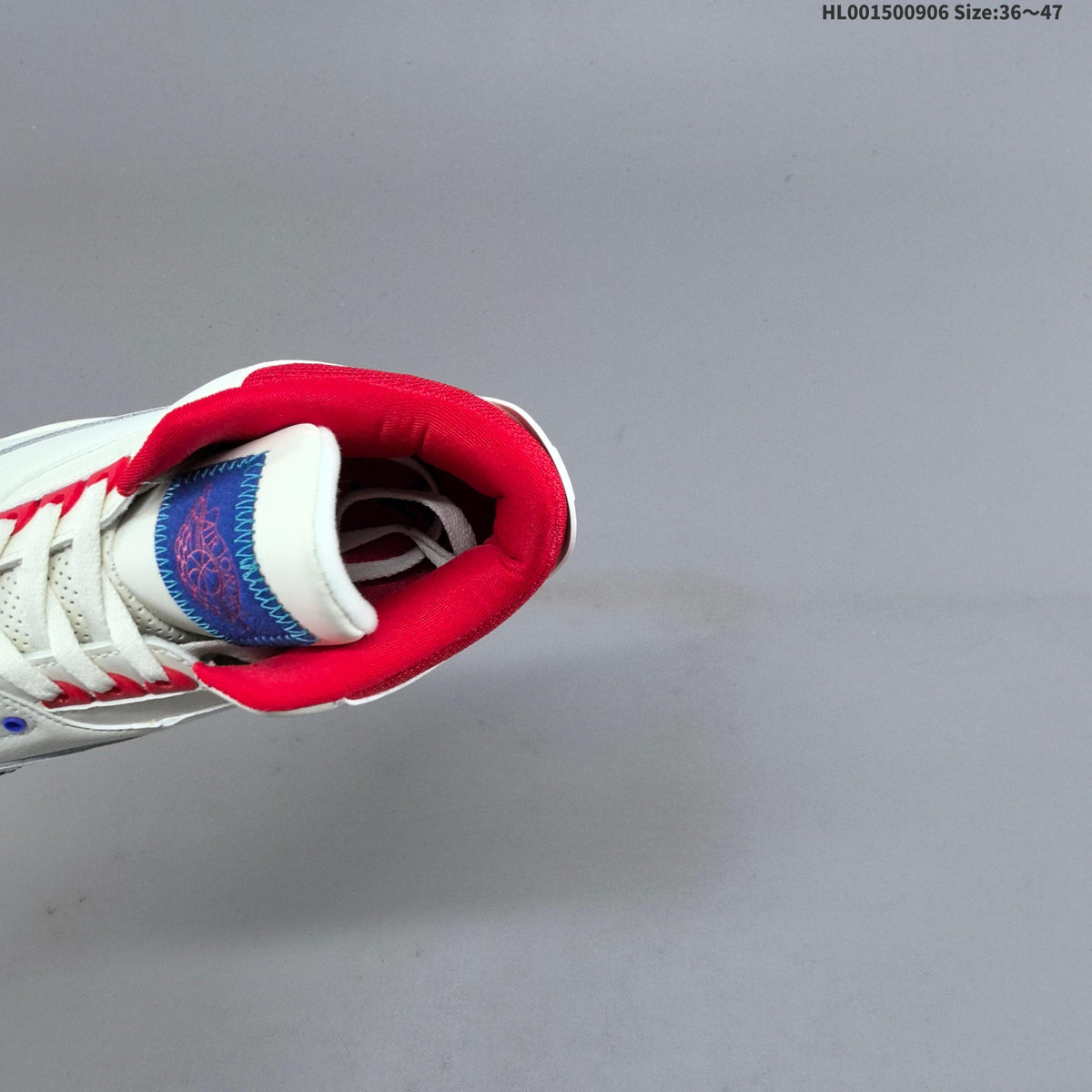 Air Jordan 3 Retro Chalk Track Sneakers in Red White Blue - product image from the listing.