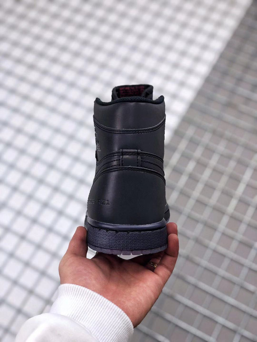 Air Jordan 1 High Zoom R2T Chameleon Sneakers in Black - product image from the listing.