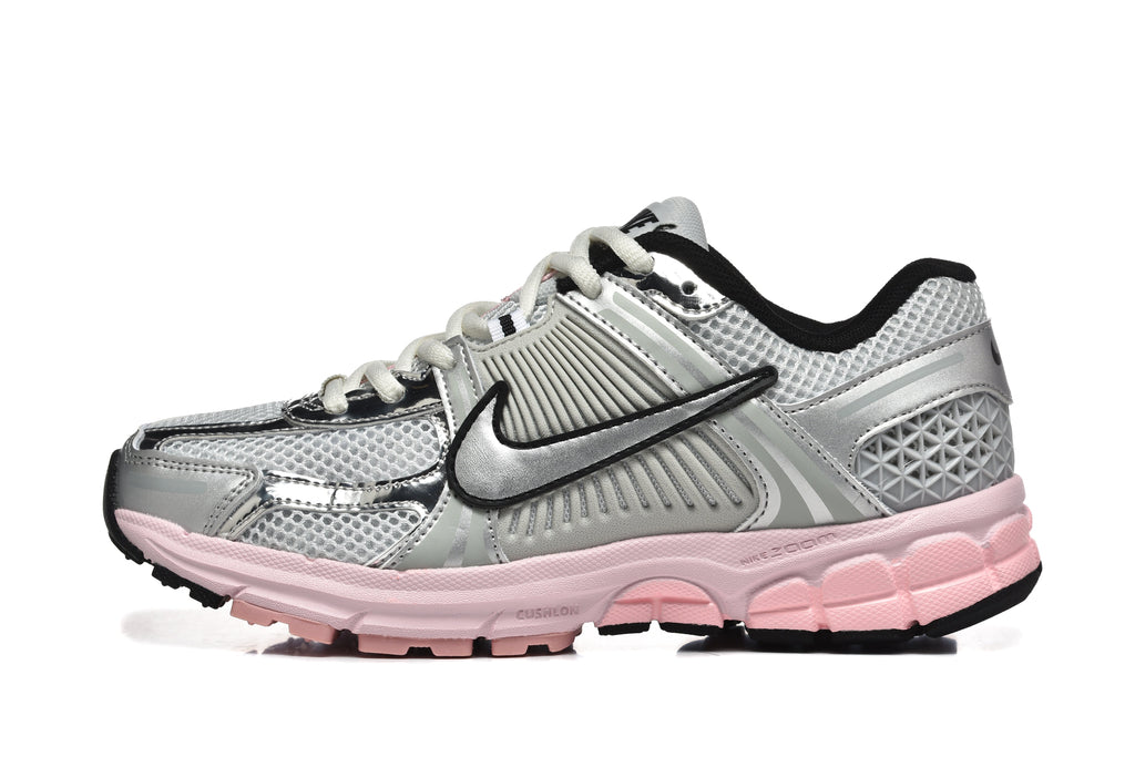 Nike Zoom Vomero 5 Silver Pink Mesh Trainers - product image from the listing.
