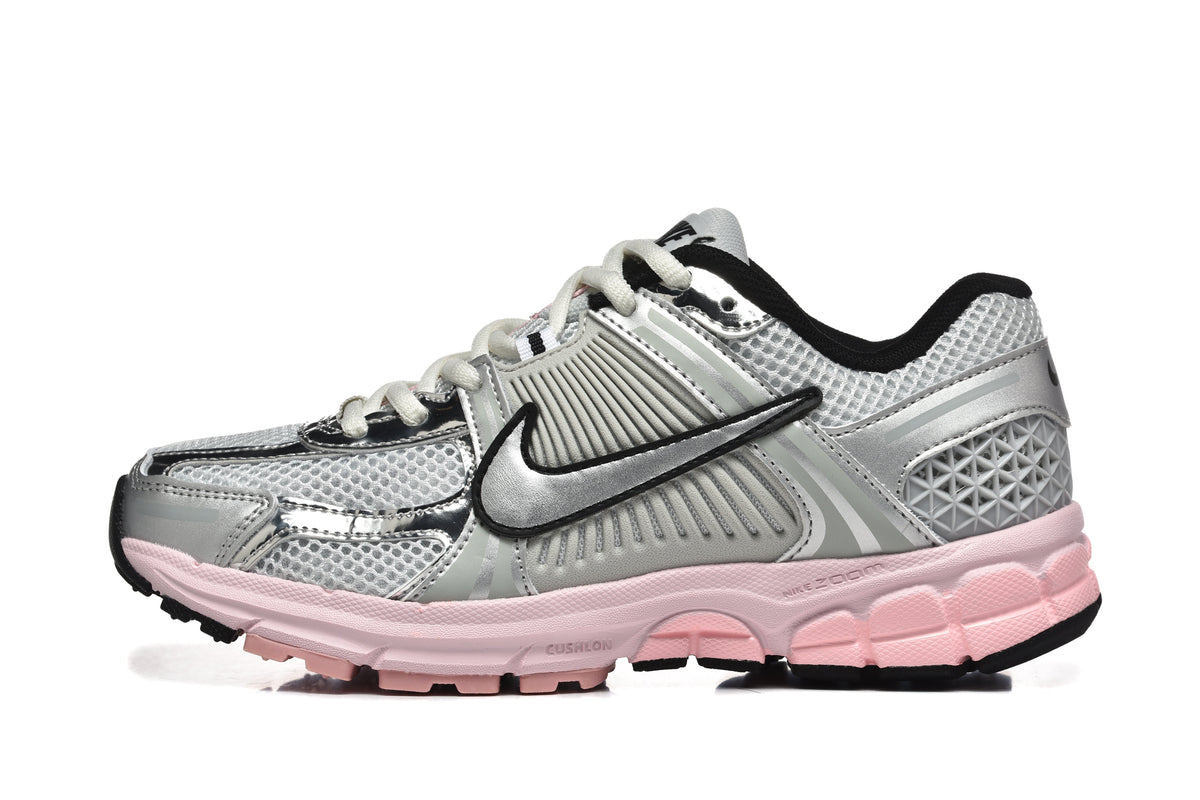 Nike Zoom Vomero 5 Silver Pink Mesh Trainers - product image from the listing.
