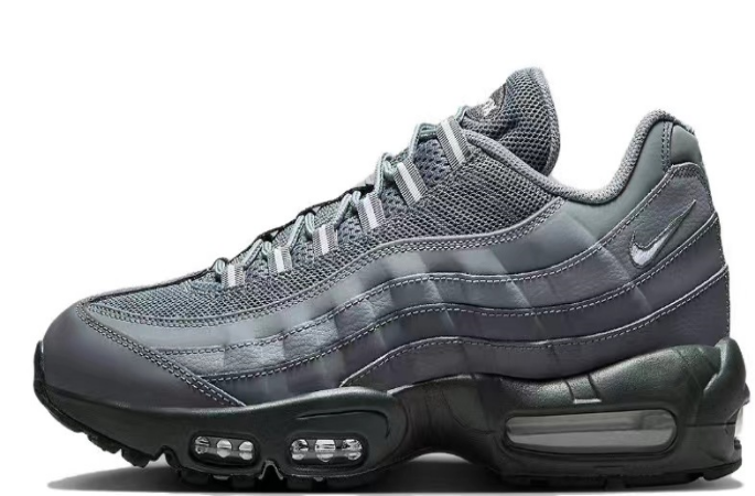 Nike Air Max 95 Sneakers in Black Grey Silver - product image from the listing.