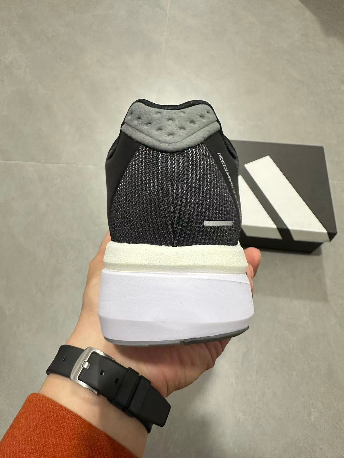 Nike Adizero Lightstrike Pro Running Shoes in Black White JS4938 - product image from the listing.