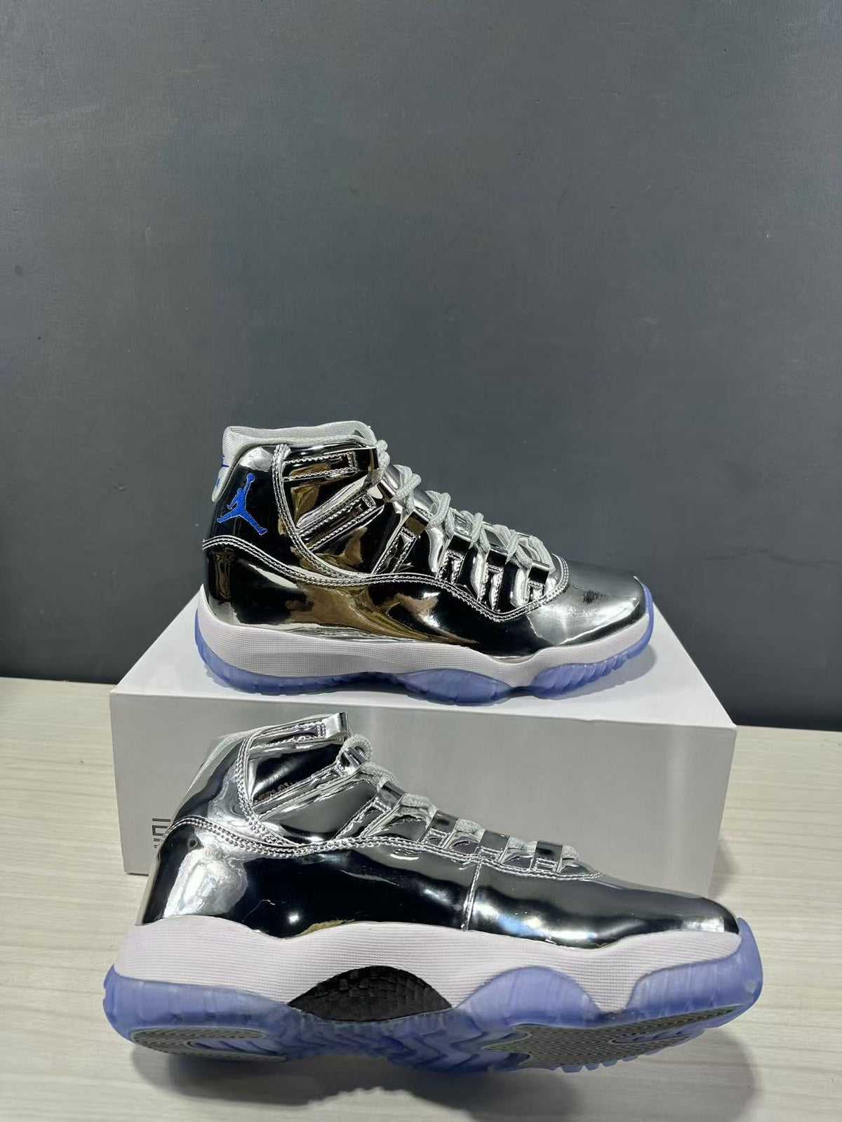 Air Jordan 11 Retro Silver High-Top Sneakers CT8012-730 - product image from the listing.