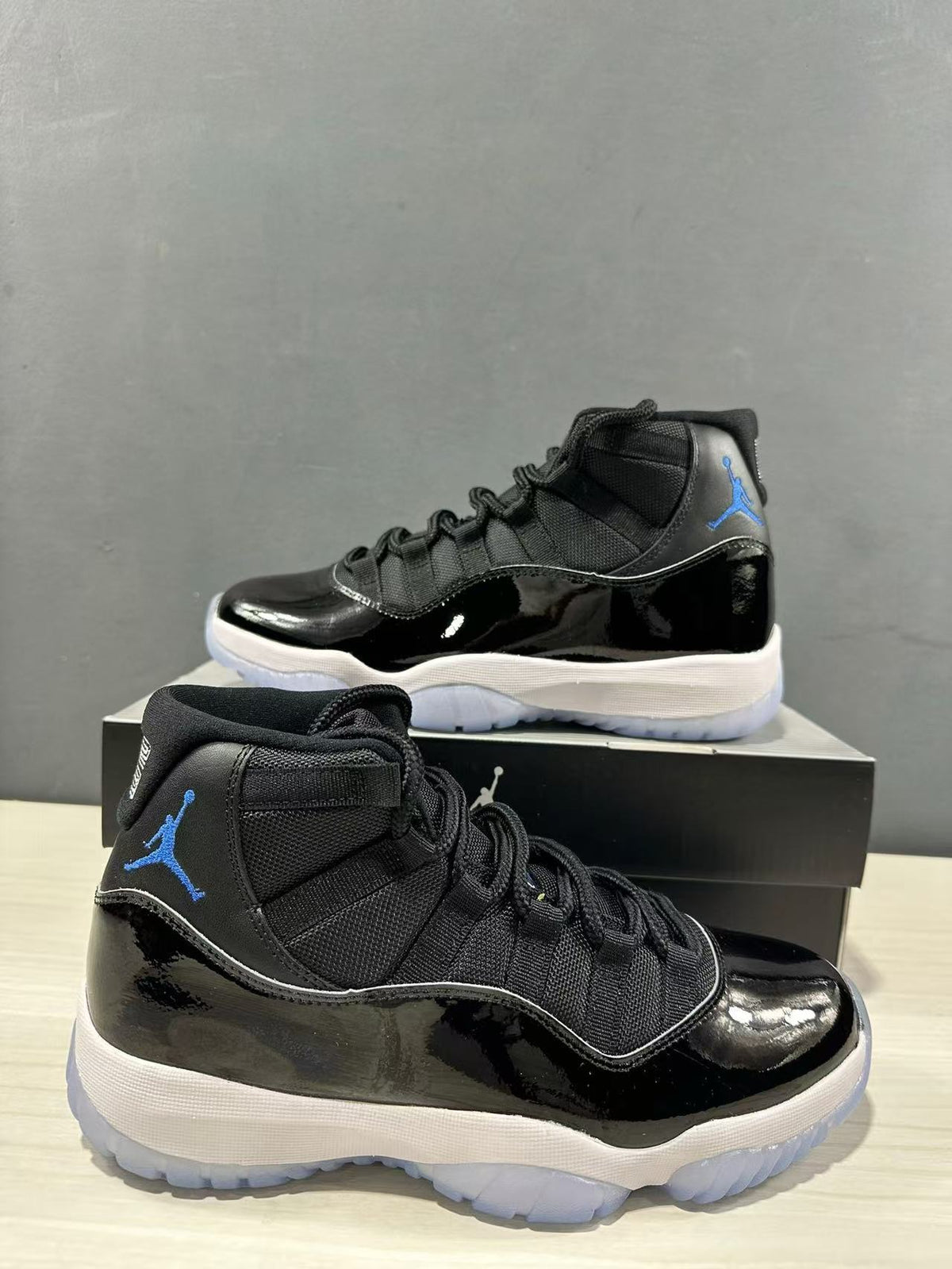 Air Jordan 11 Retro High Sneakers Black Blue CT8012-900 - product image from the listing.