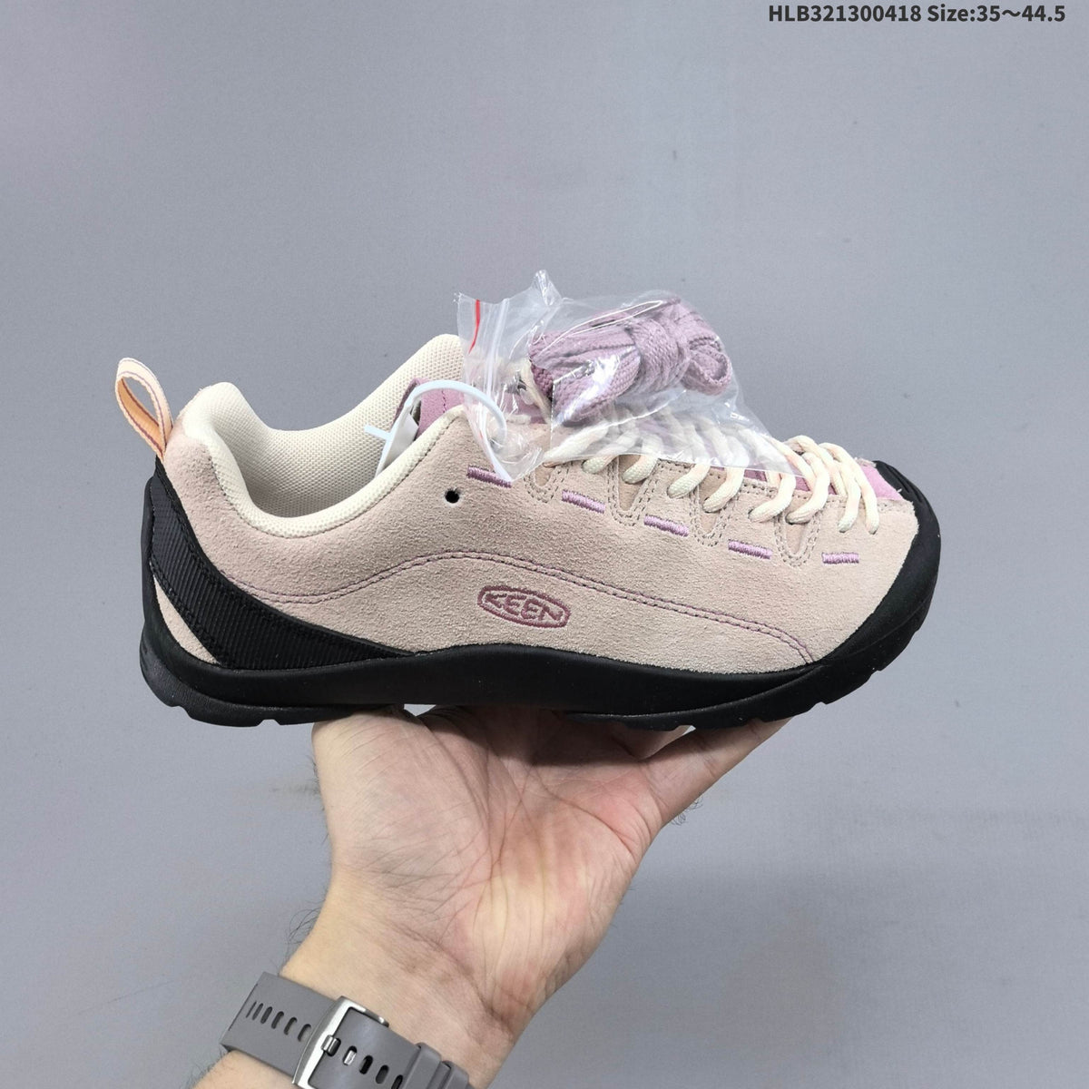 KEEN Jasper Rocks SP Low-Cut Lace-Up Shoes, Beige and Mauve - product image from the listing.