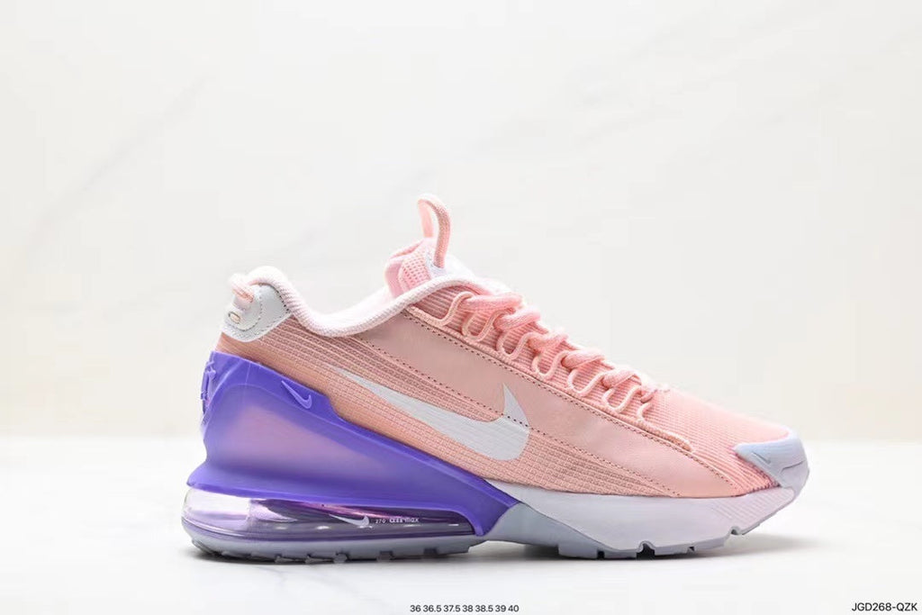 Nike Air Max 270 React Sneakers in Pink Orange Purple - product image from the listing.