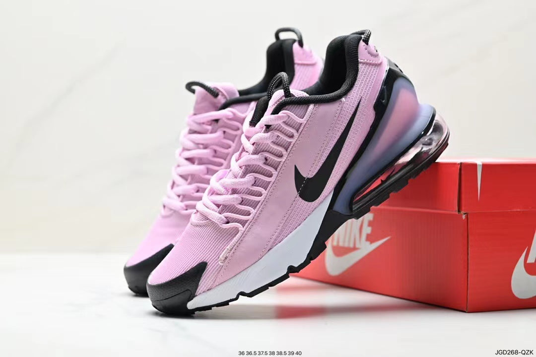 Nike Air Max 720 Sneakers in Black and Pink - product image from the listing.
